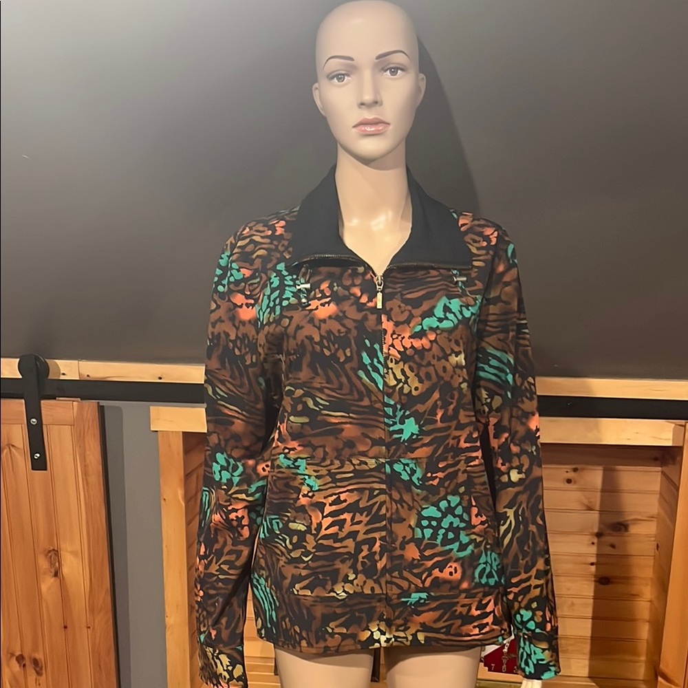 Vibrant Multicolor Patterned Jacket - image 1